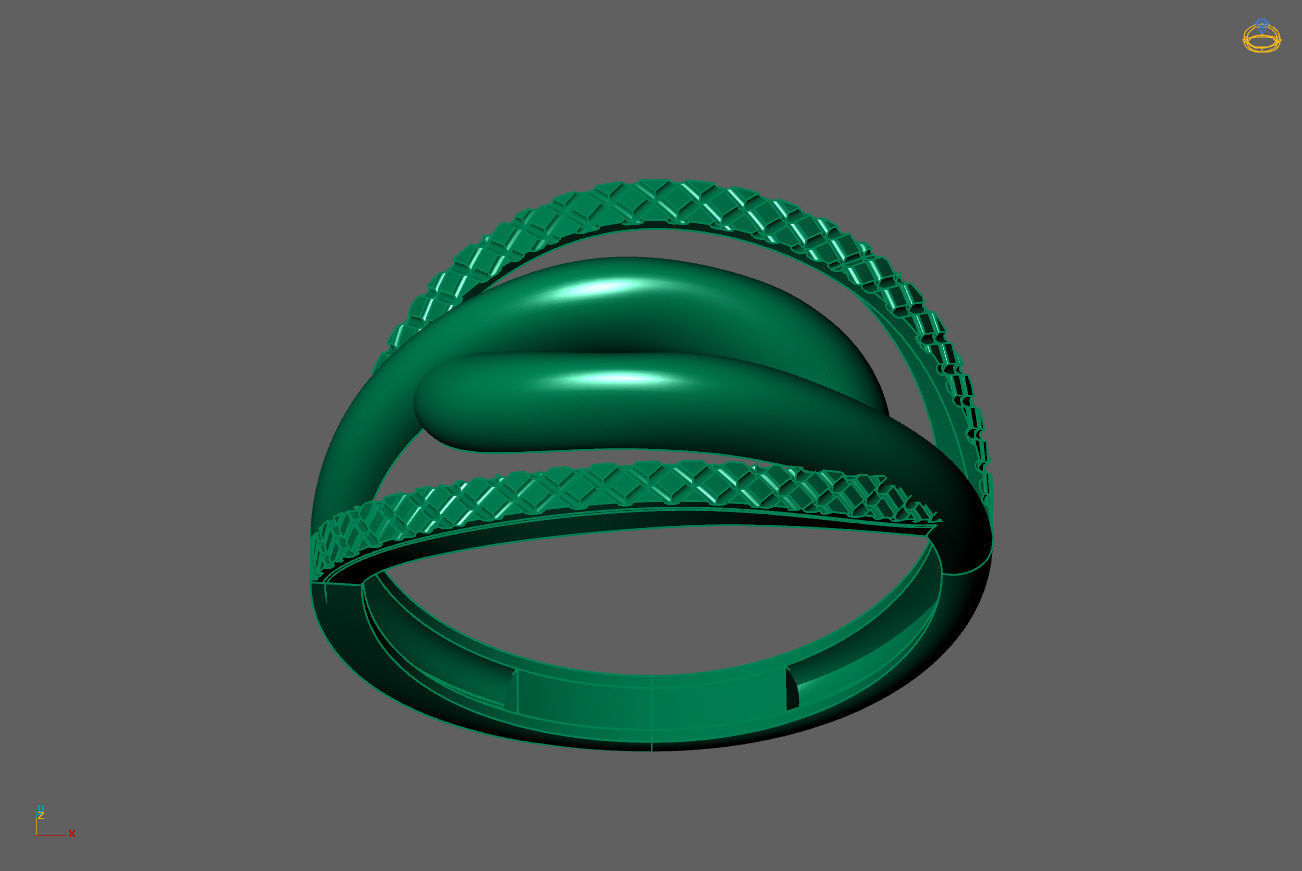 Plain Ring Women Ready STL 3DM Models Womens Rings 3D models 3D print model_4