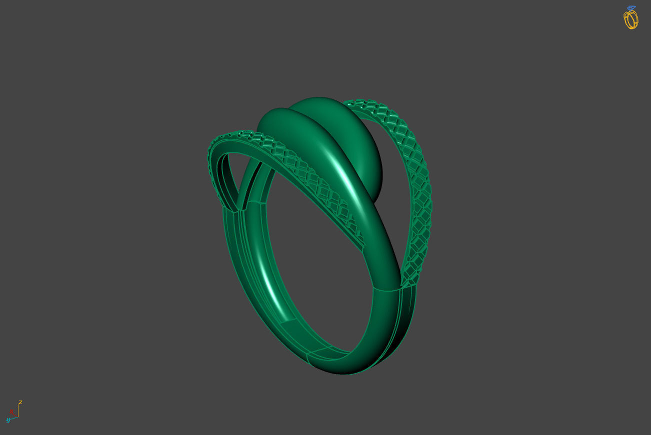 Plain Ring Women Ready STL 3DM Models Womens Rings 3D models 3D print model_2
