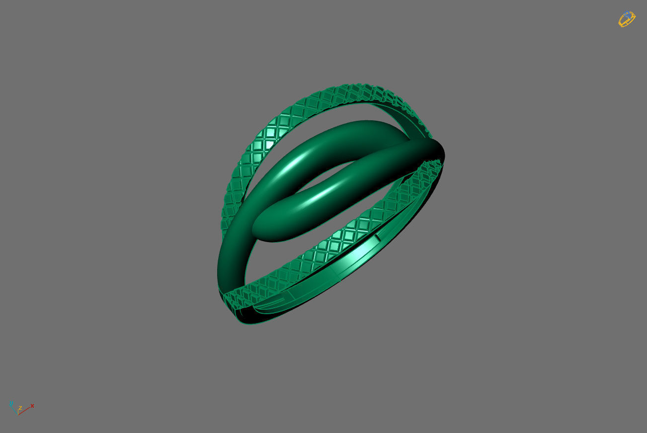 Plain Ring Women Ready STL 3DM Models Womens Rings 3D models 3D print model_3