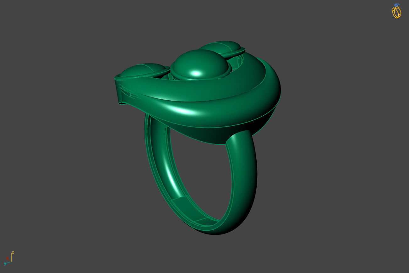 Plain Ring Women Ready STL 3DM Models Womens Rings 3D models 3D print model_2