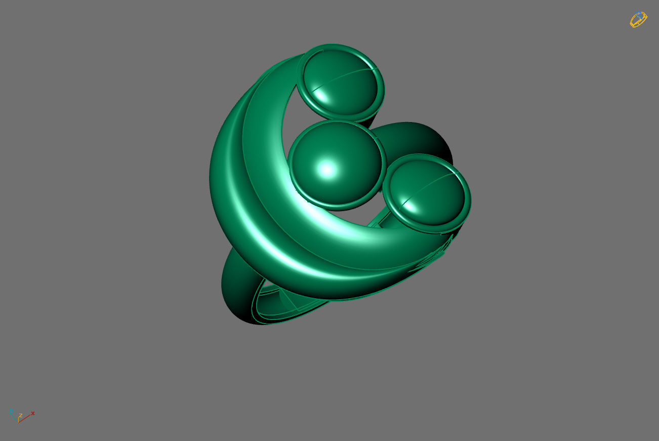 Plain Ring Women Ready STL 3DM Models Womens Rings 3D models 3D print model_3