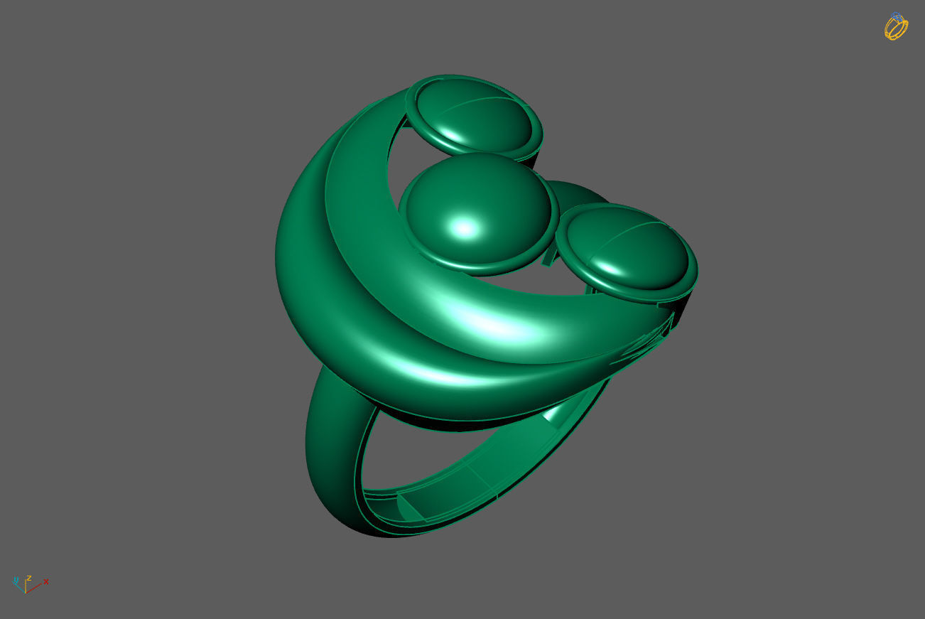 Plain Ring Women Ready STL 3DM Models Womens Rings 3D models 3D print model_1