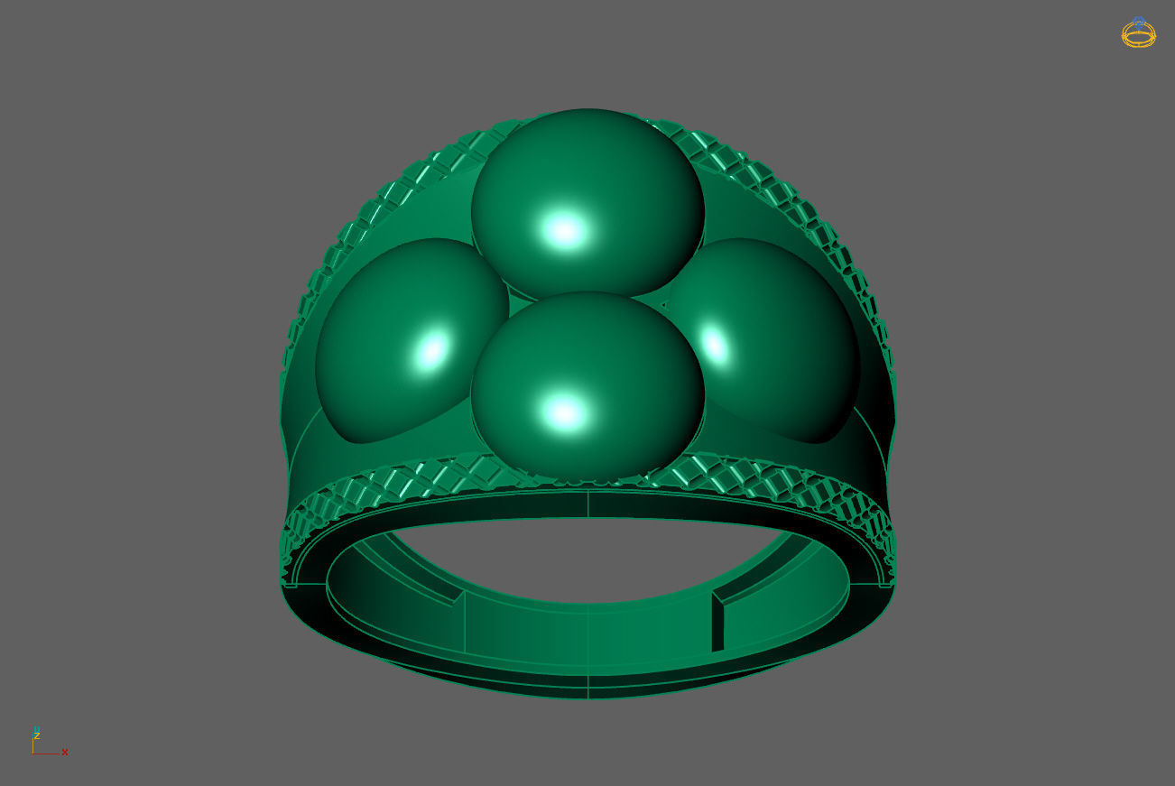 Plain Ring Women Ready STL 3DM Models Womens Rings 3D models 3D print model_4