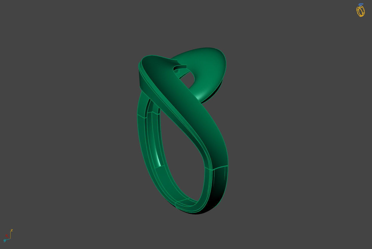 Plain Ring Women Ready STL 3DM Models Womens Rings 3D models 3D print model_2