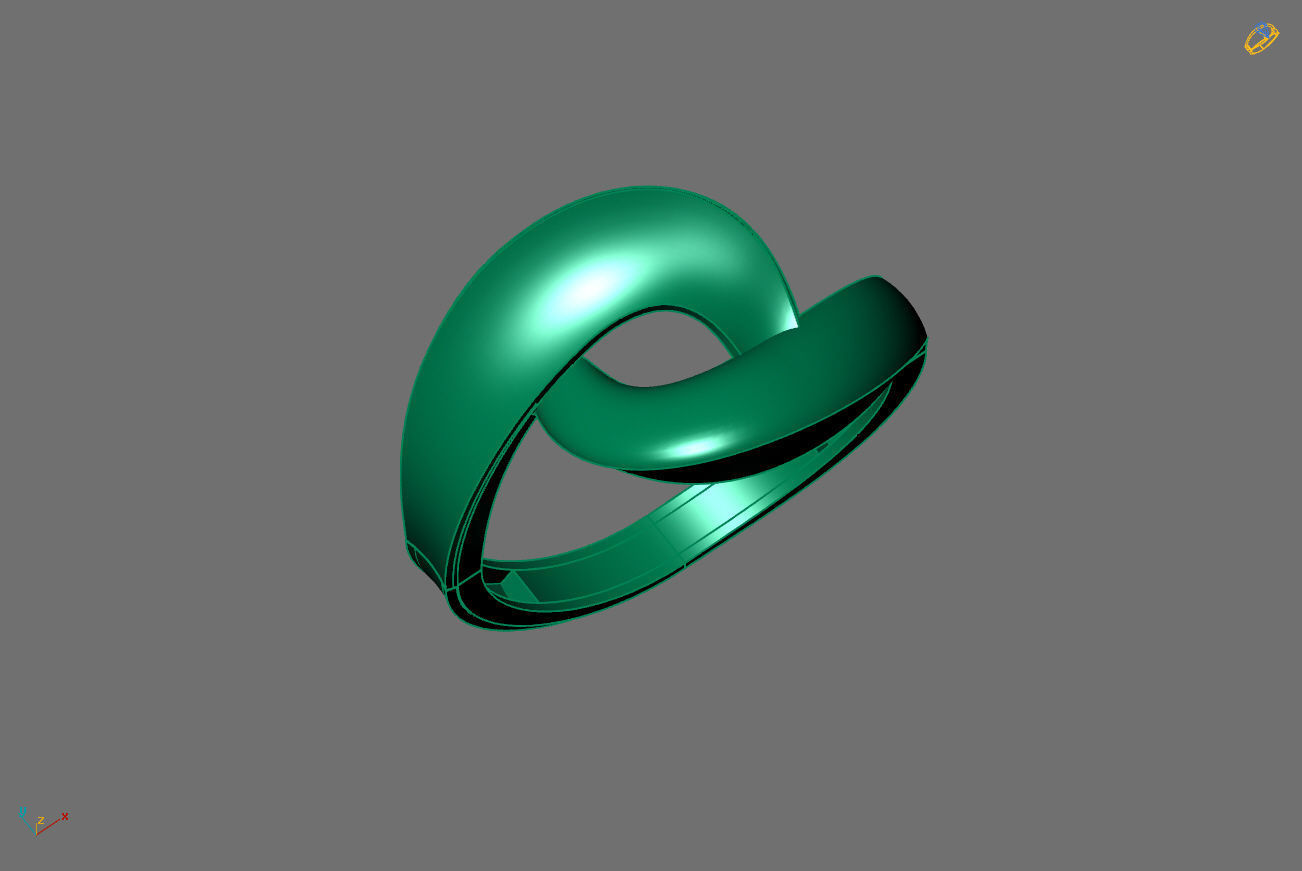 Plain Ring Women Ready STL 3DM Models Womens Rings 3D models 3D print model_3