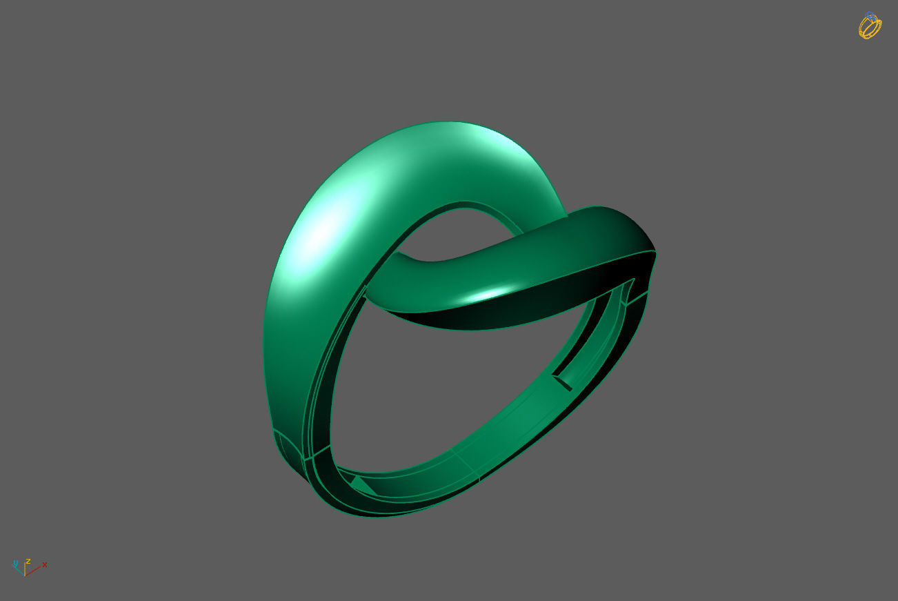 Plain Ring Women Ready STL 3DM Models Womens Rings 3D models 3D print model_1