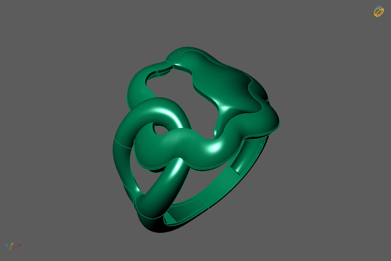 Plain Ring Women Ready STL 3DM Models Womens Rings 3D models 3D print model_1