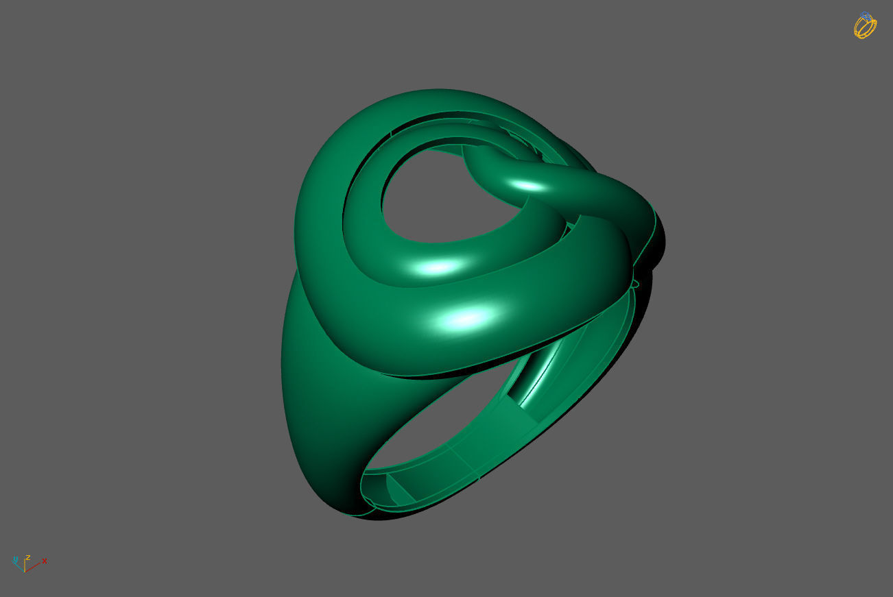Plain Ring Women Ready STL 3DM Models Womens Rings 3D models 3D print model_1