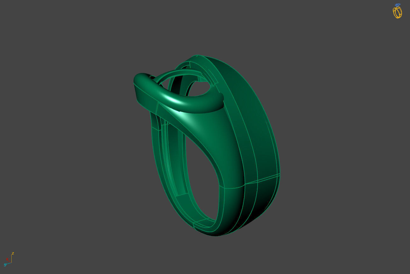 Plain Ring Women Ready STL 3DM Models Womens Rings 3D models 3D print model_2