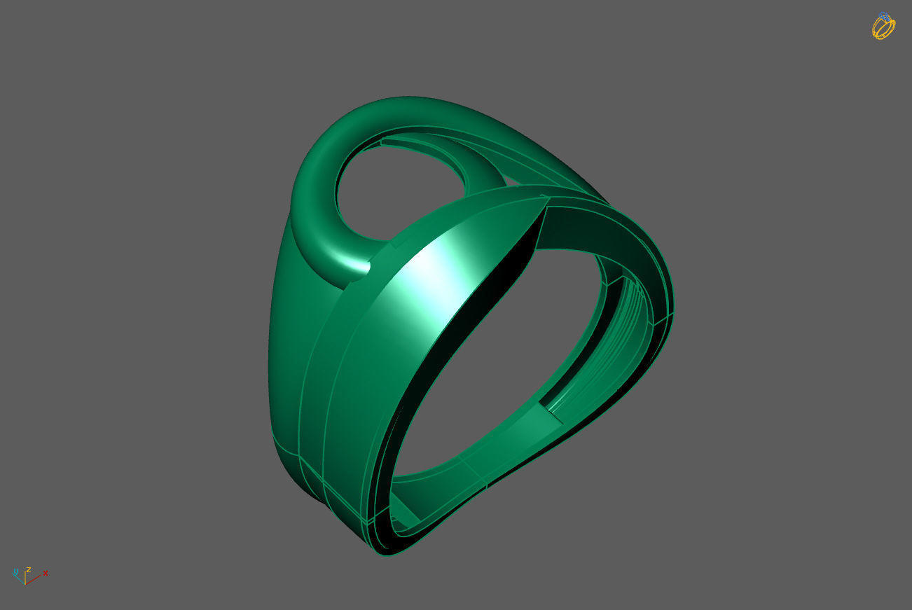 Plain Ring Women Ready STL 3DM Models Womens Rings 3D models 3D print model_1