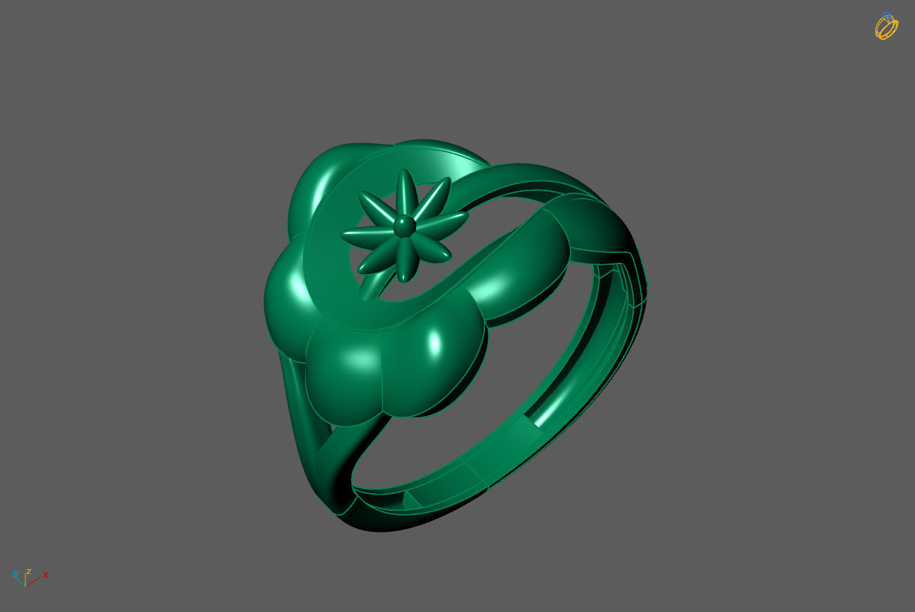 Plain Ring Women Ready STL 3DM Models Womens Rings 3D models 3D print model_1