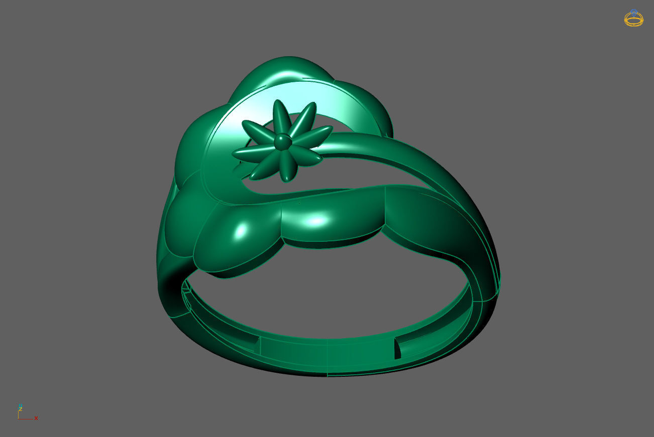 Plain Ring Women Ready STL 3DM Models Womens Rings 3D models 3D print model_4