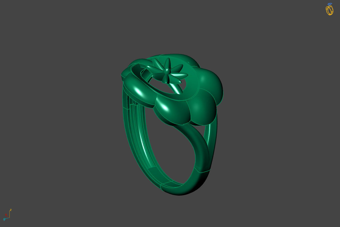 Plain Ring Women Ready STL 3DM Models Womens Rings 3D models 3D print model_2