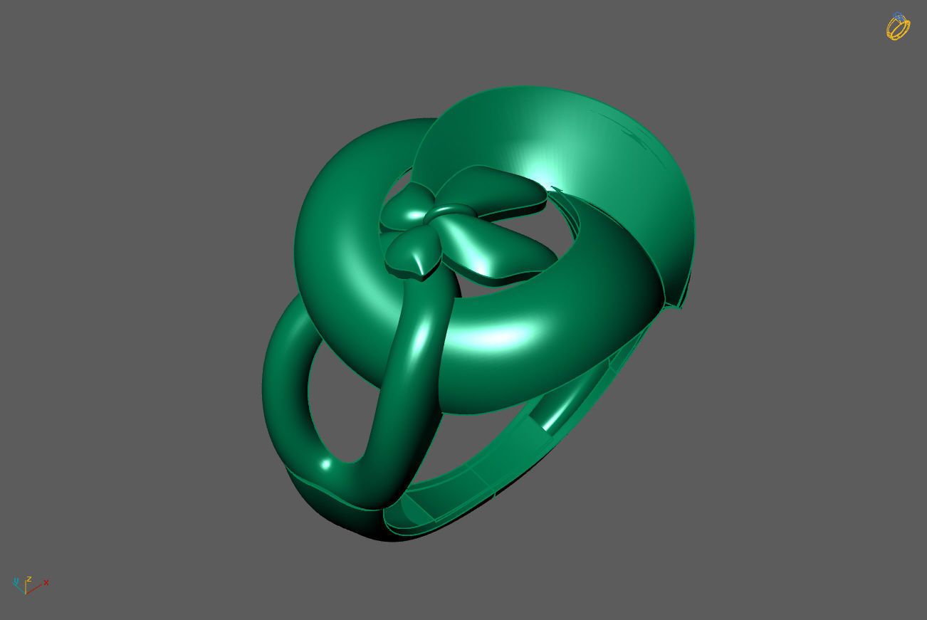 Plain Ring Women Ready STL 3DM Models Womens Rings 3D models 3D print model_1