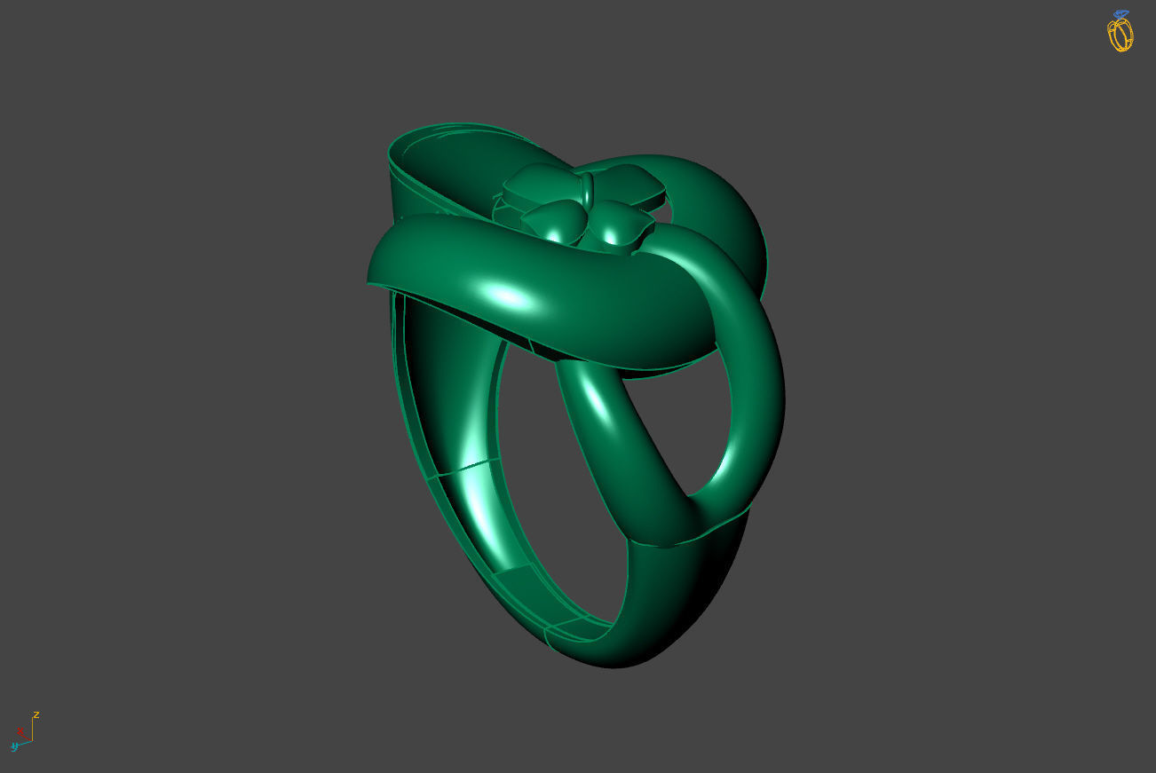 Plain Ring Women Ready STL 3DM Models Womens Rings 3D models 3D print model_2