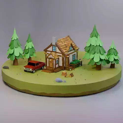Lowpoly modeling vol01 enviroment 