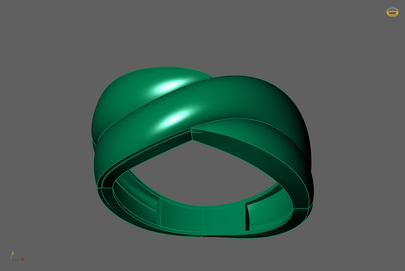 Plain Ring Women Ready STL 3DM Models Womens Rings 3D models 3D print model_4