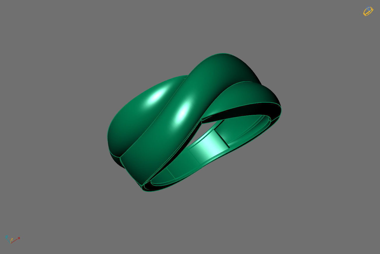 Plain Ring Women Ready STL 3DM Models Womens Rings 3D models 3D print model_3