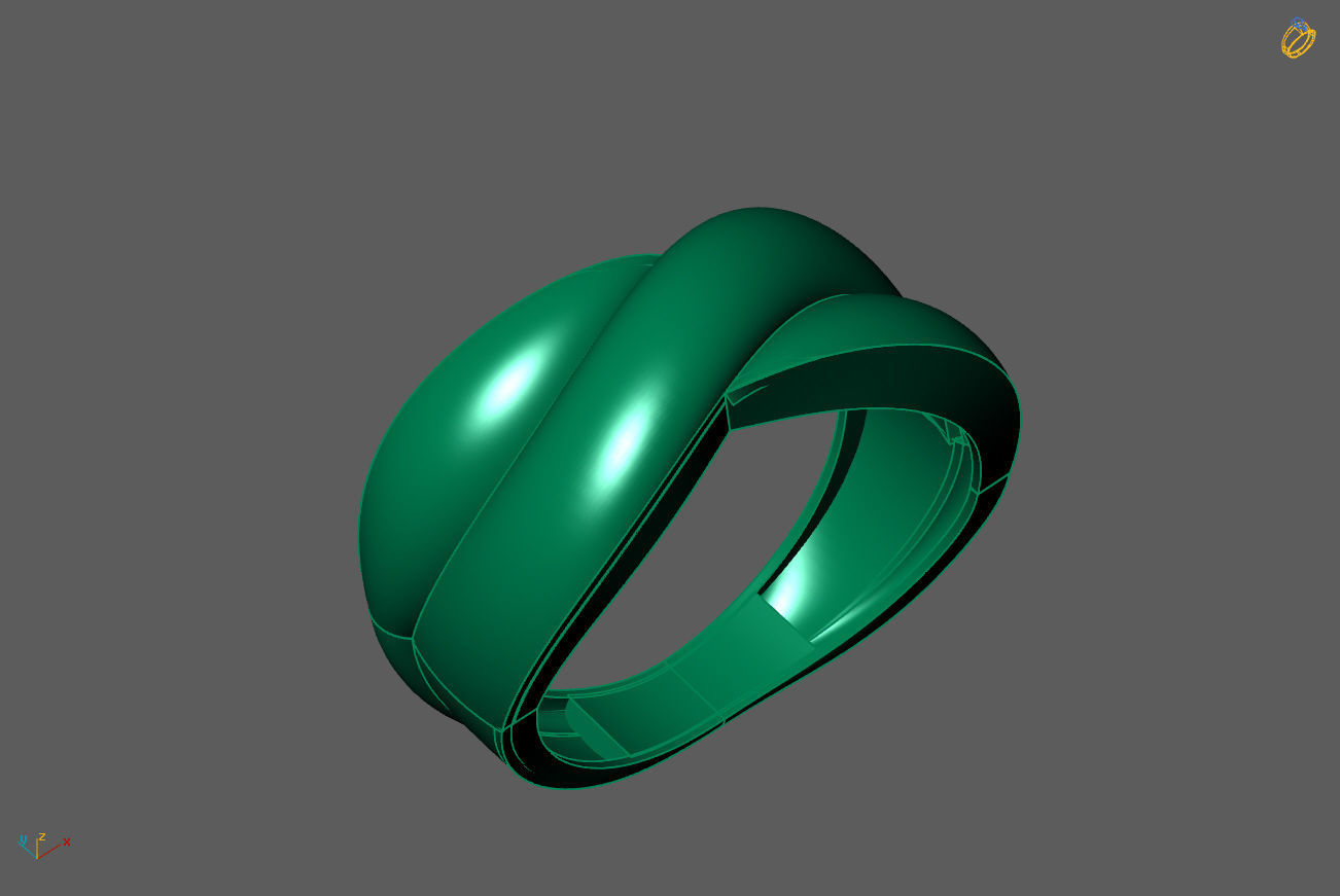 Plain Ring Women Ready STL 3DM Models Womens Rings 3D models 3D print model_1