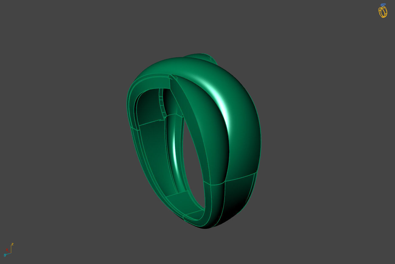 Plain Ring Women Ready STL 3DM Models Womens Rings 3D models 3D print model_2
