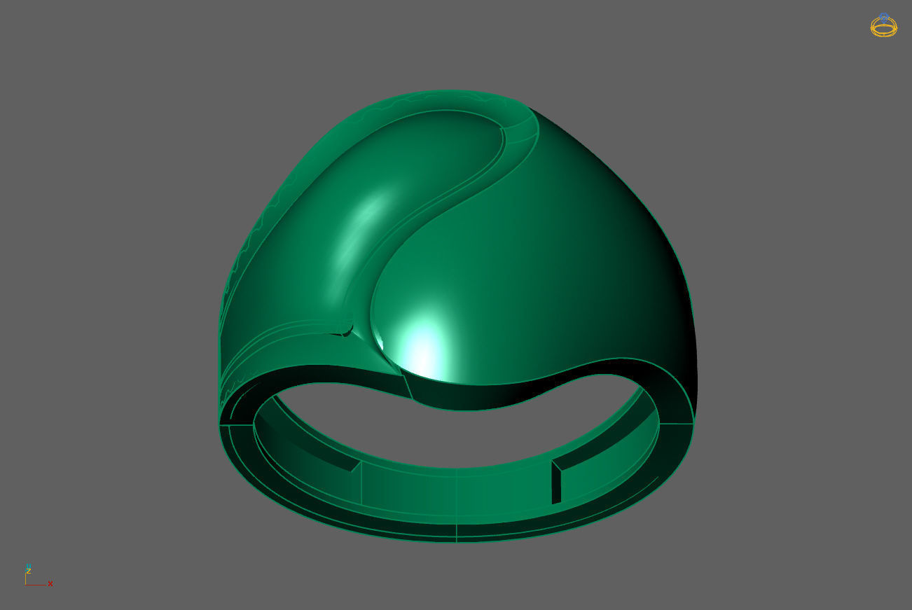 Plain Ring Women Ready STL 3DM Models Womens Rings 3D models 3D print model_4