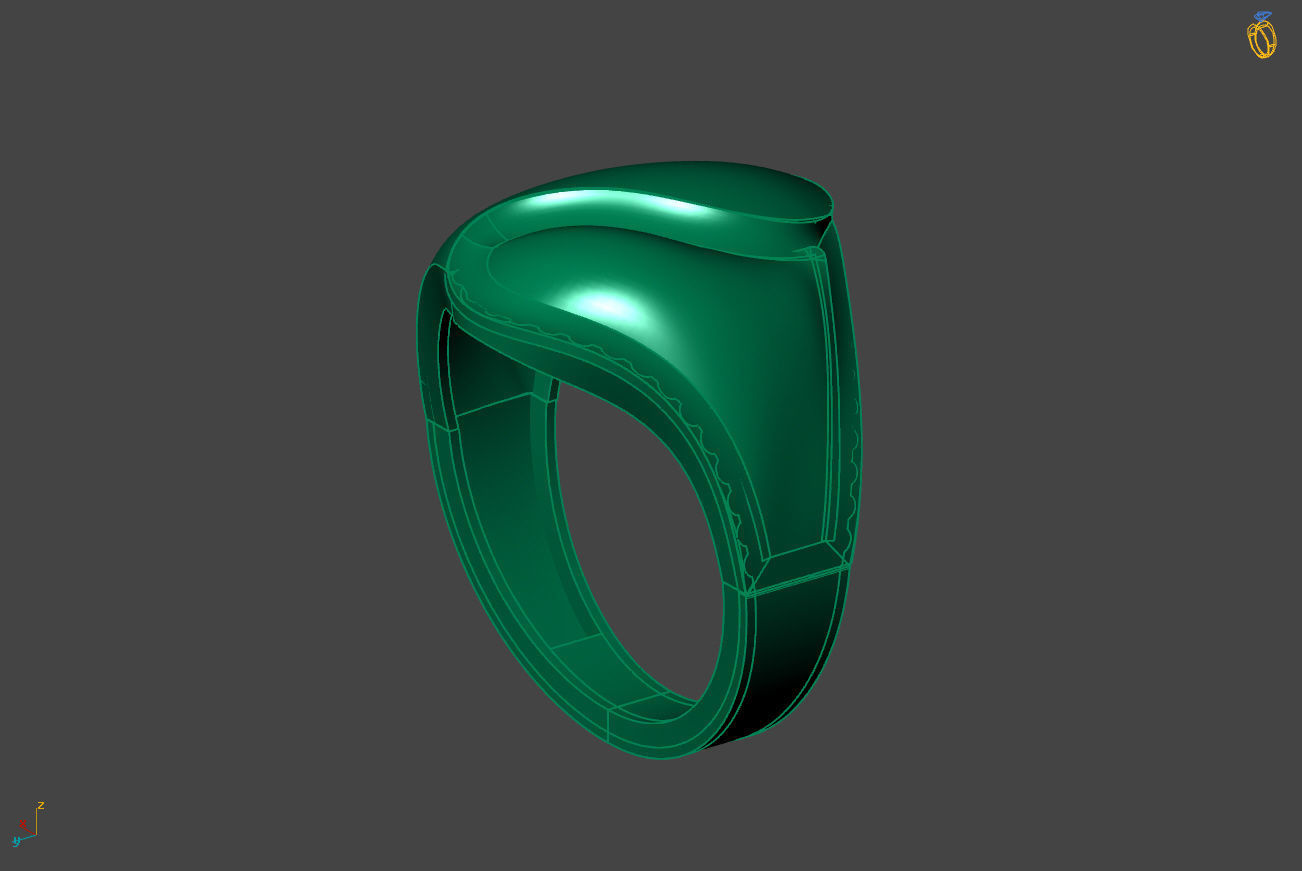 Plain Ring Women Ready STL 3DM Models Womens Rings 3D models 3D print model_2
