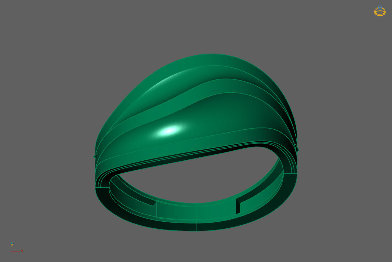 Plain Ring Women Ready STL 3DM Models Womens Rings 3D models 3D print model_4