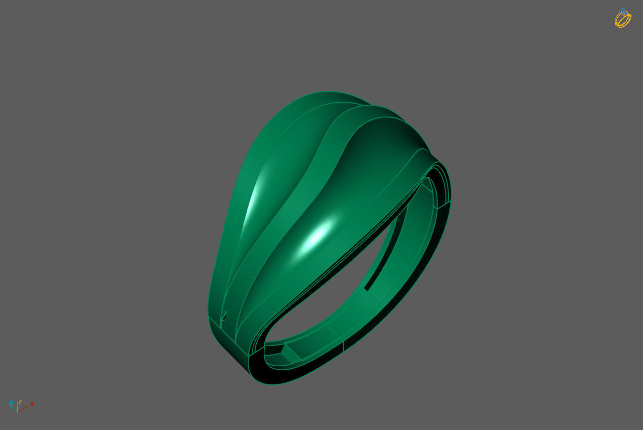 Plain Ring Women Ready STL 3DM Models Womens Rings 3D models 3D print model_1