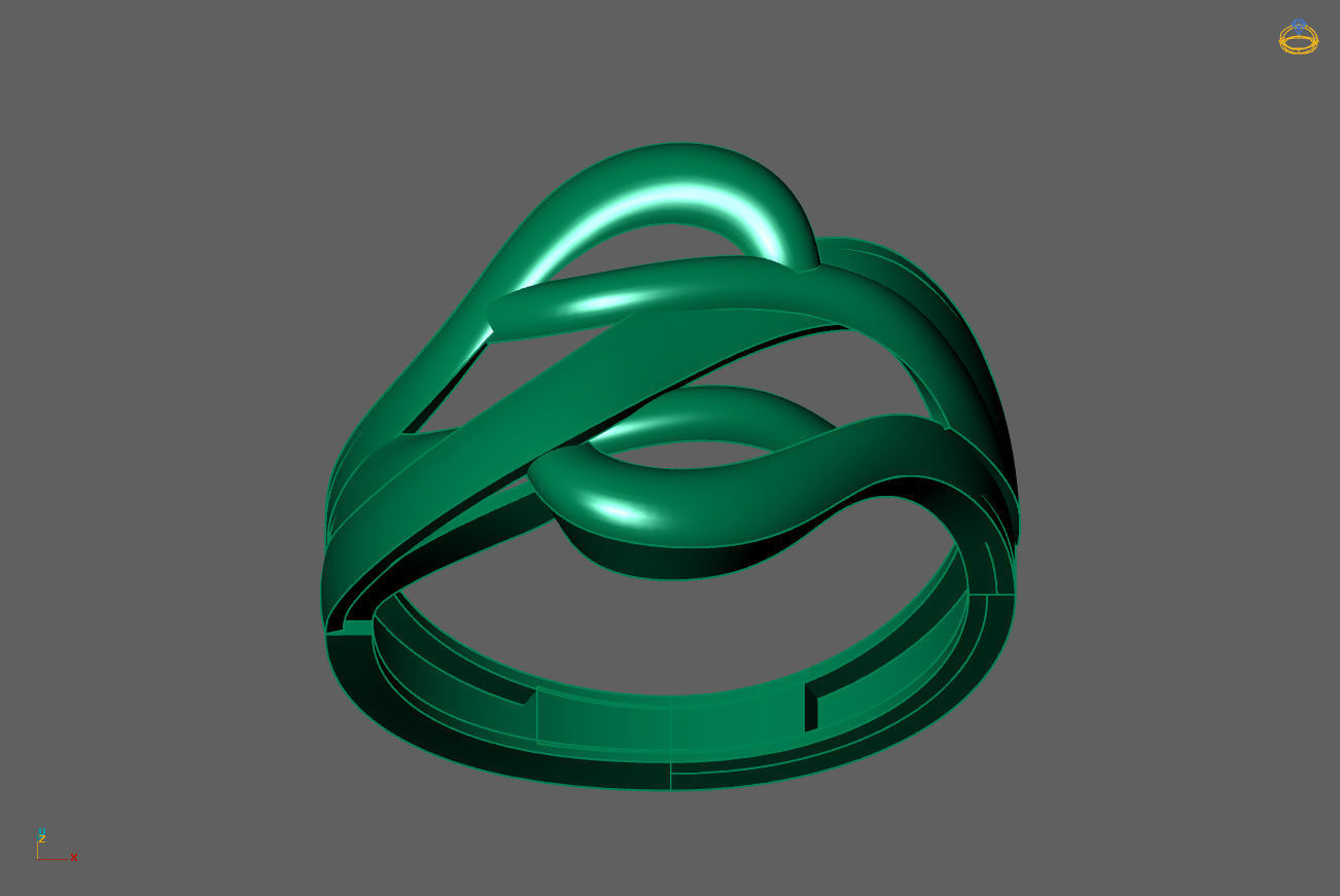 Plain Ring Women Ready STL 3DM Models Womens Rings 3D models 3D print model_4