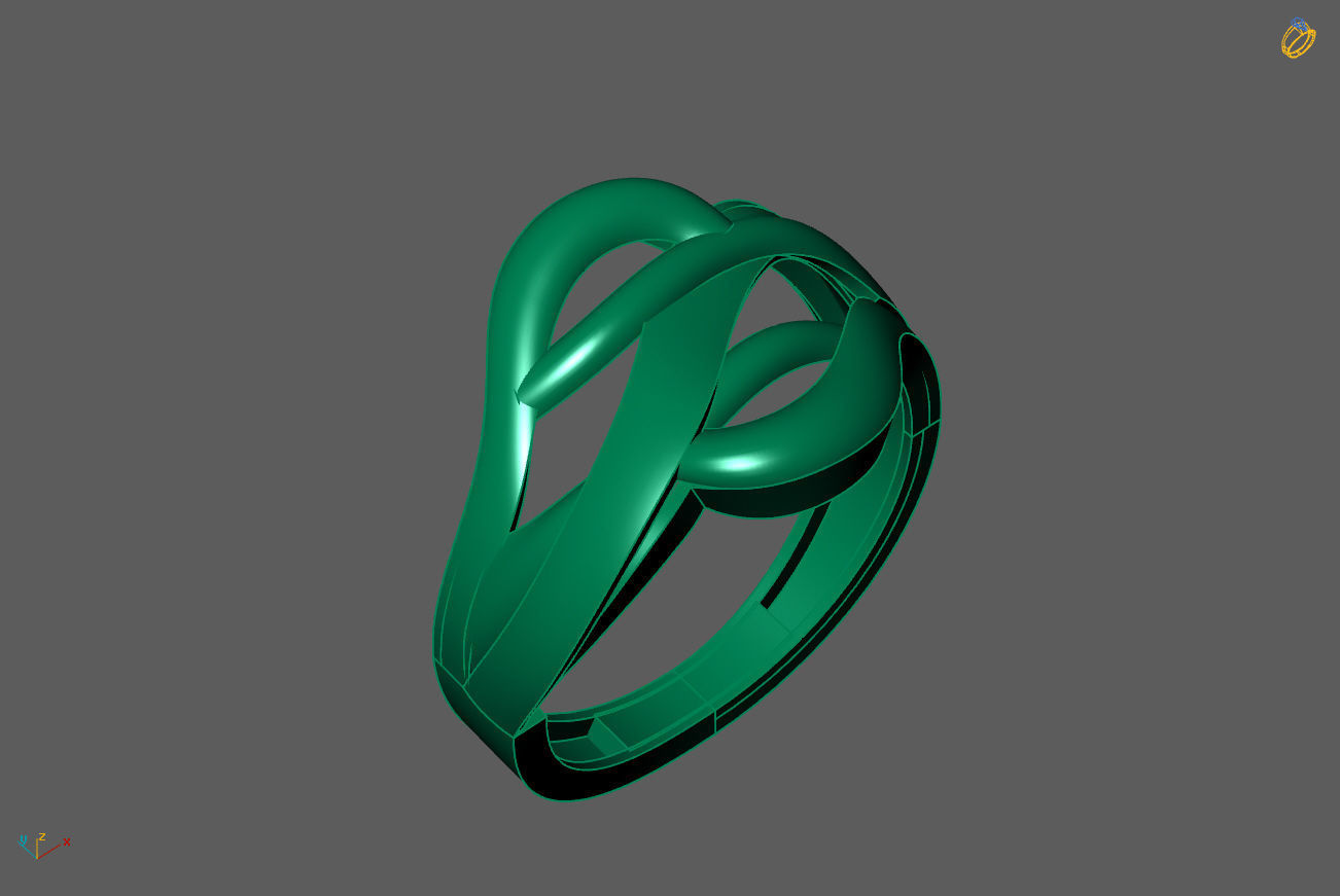 Plain Ring Women Ready STL 3DM Models Womens Rings 3D models 3D print model_1