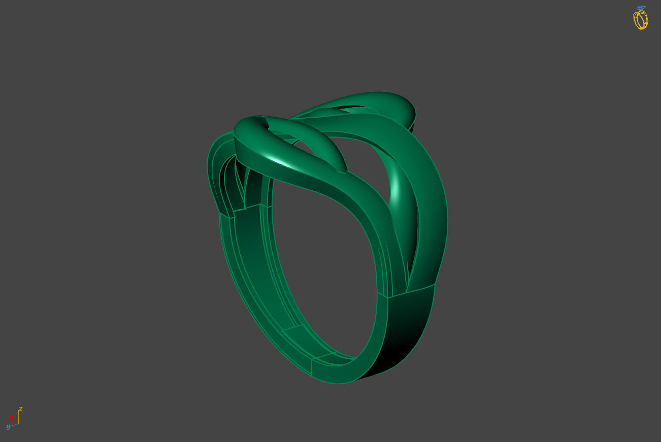 Plain Ring Women Ready STL 3DM Models Womens Rings 3D models 3D print model_2