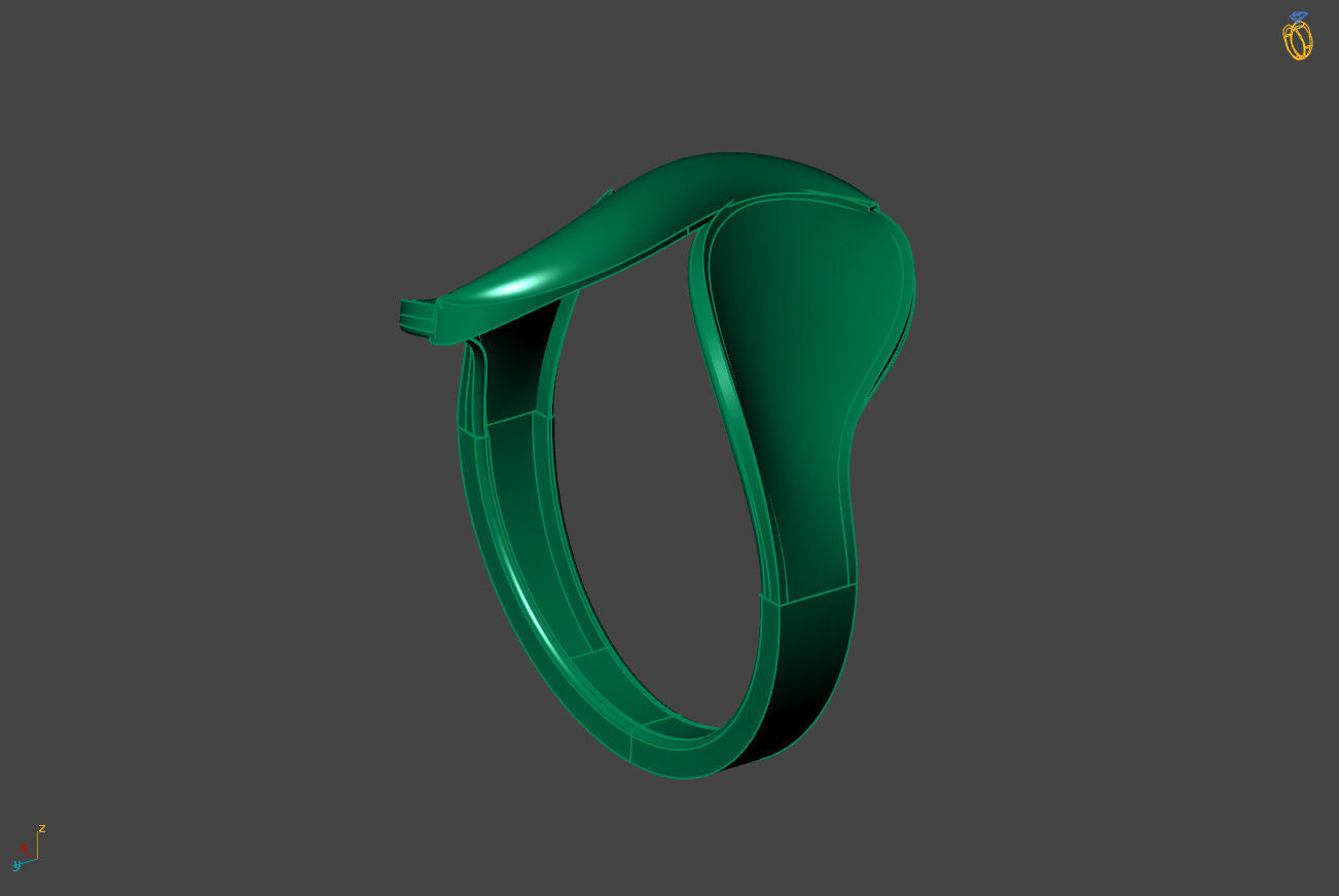 Plain Ring Women Ready STL 3DM Models Womens Rings 3D models 3D print model_2