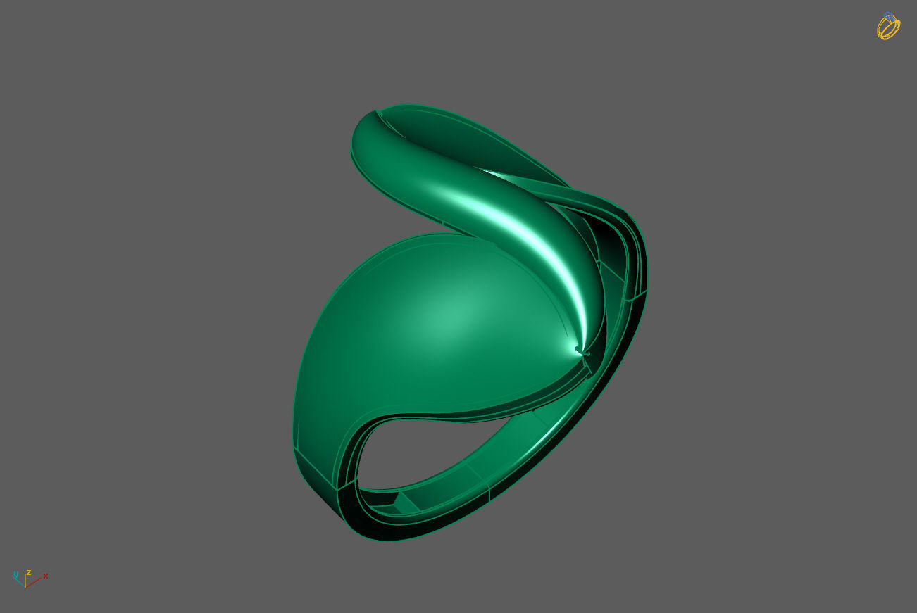 Plain Ring Women Ready STL 3DM Models Womens Rings 3D models 3D print model_1