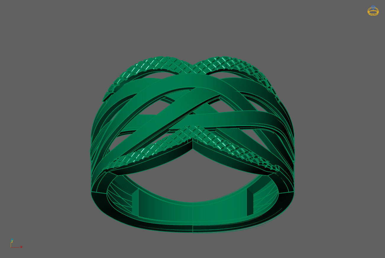 Plain Ring Women Ready STL 3DM Models Womens Rings 3D models 3D print model_4