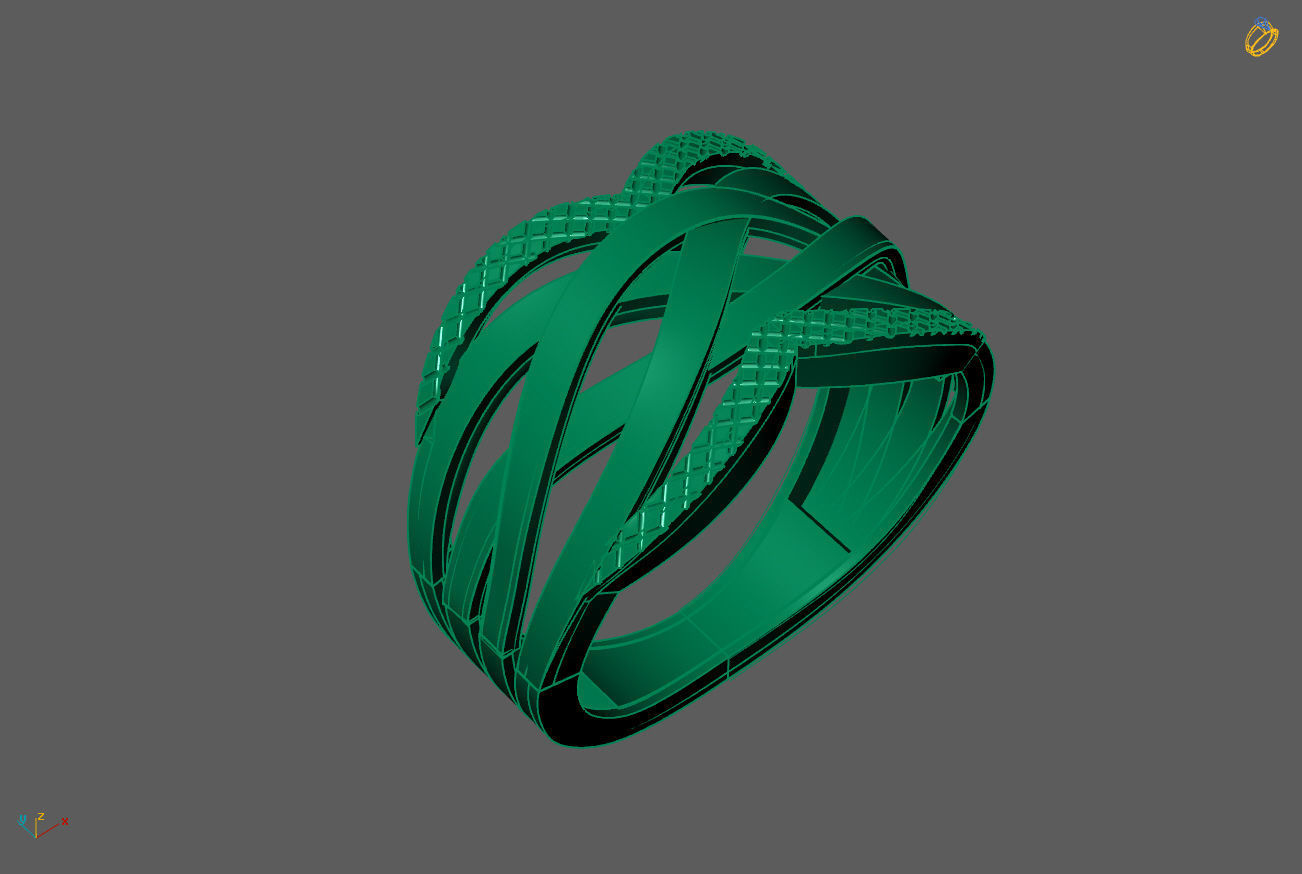 Plain Ring Women Ready STL 3DM Models Womens Rings 3D models 3D print model_1