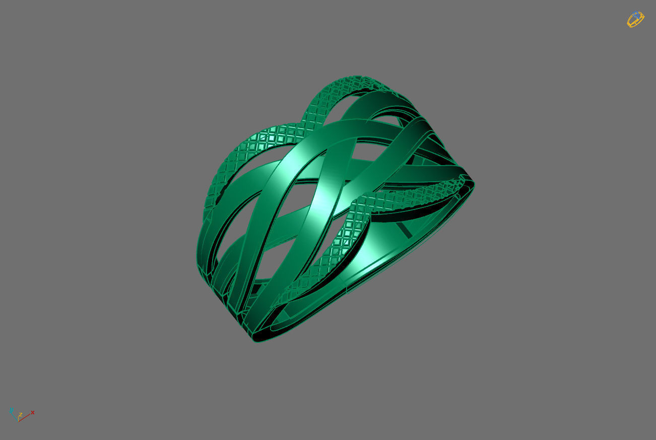 Plain Ring Women Ready STL 3DM Models Womens Rings 3D models 3D print model_3