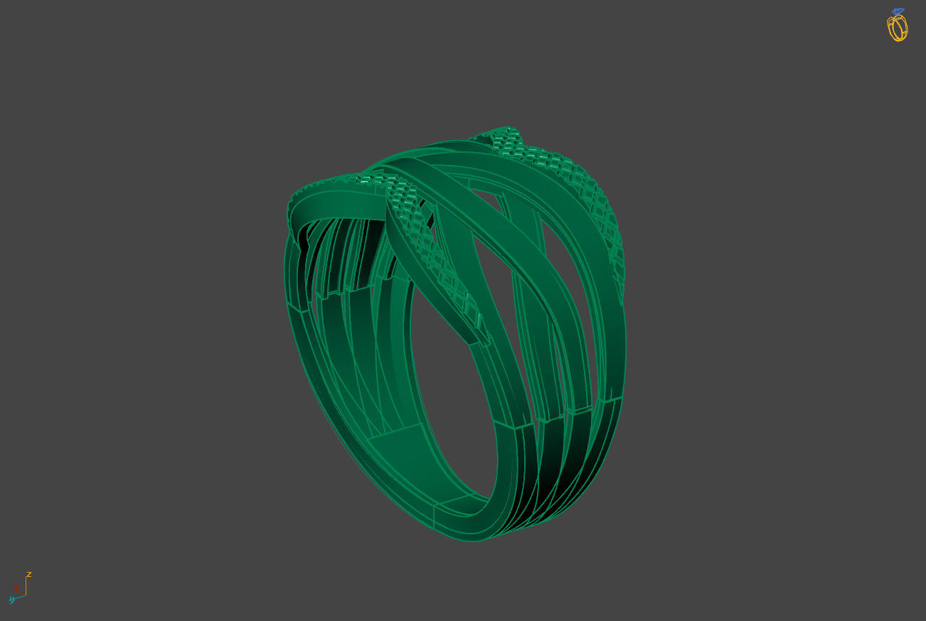 Plain Ring Women Ready STL 3DM Models Womens Rings 3D models 3D print model_2