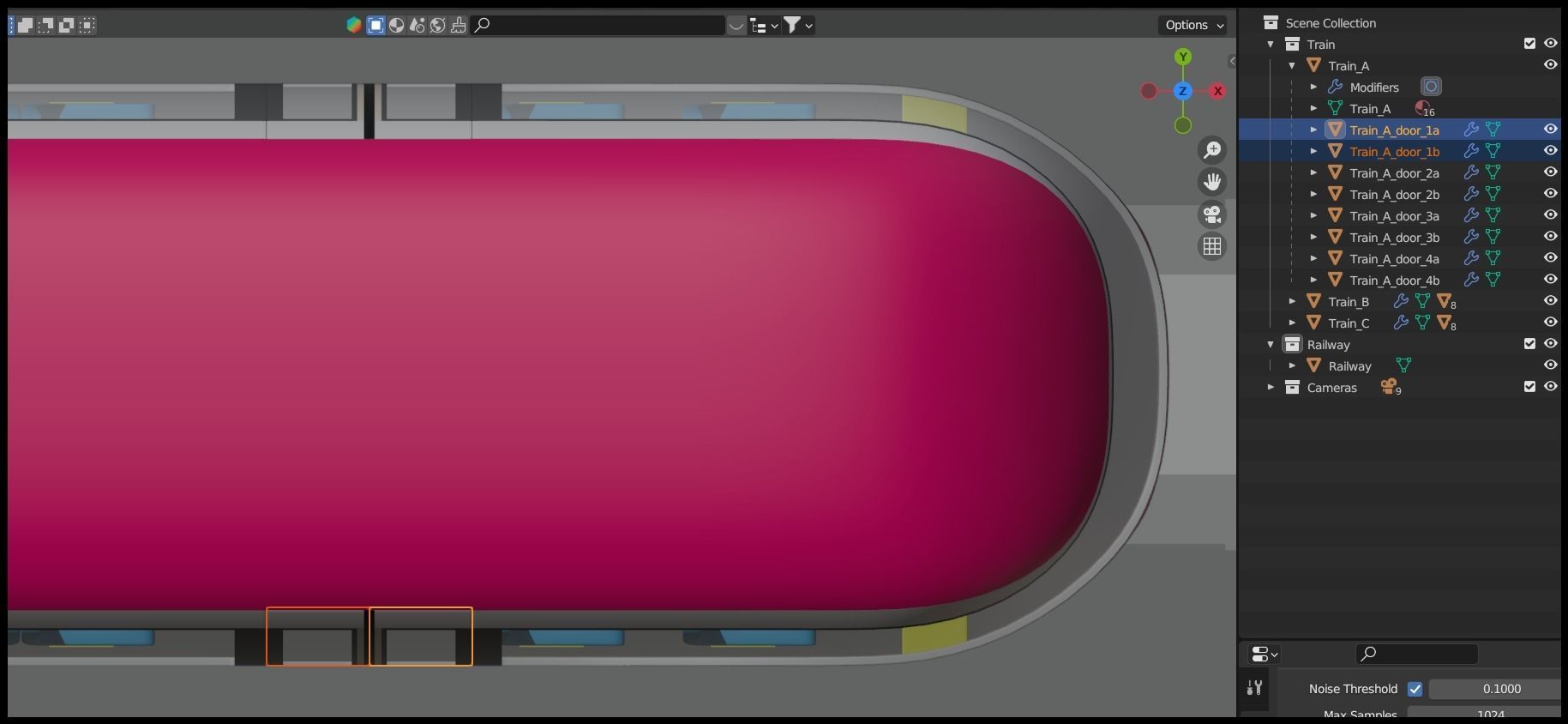 Future monorail train 2023 III 3D model_20