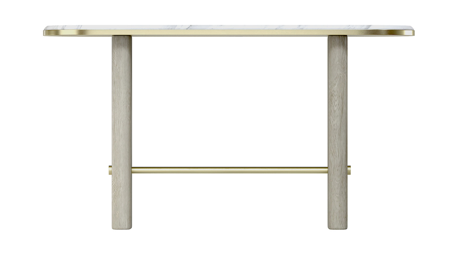 The New Minima Console wooden marble 3D model_8