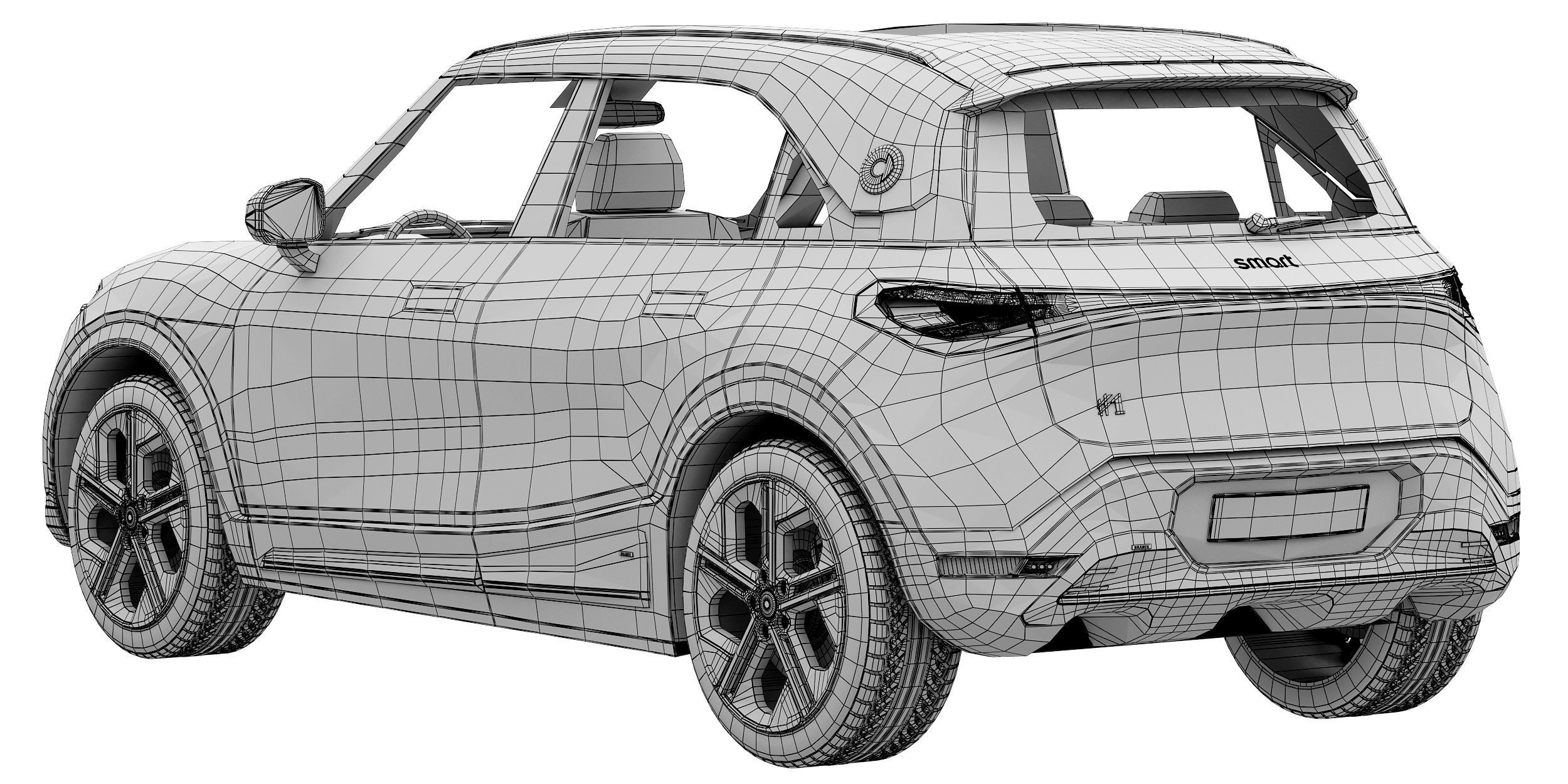 Smart 1 Brabus 3D model_15