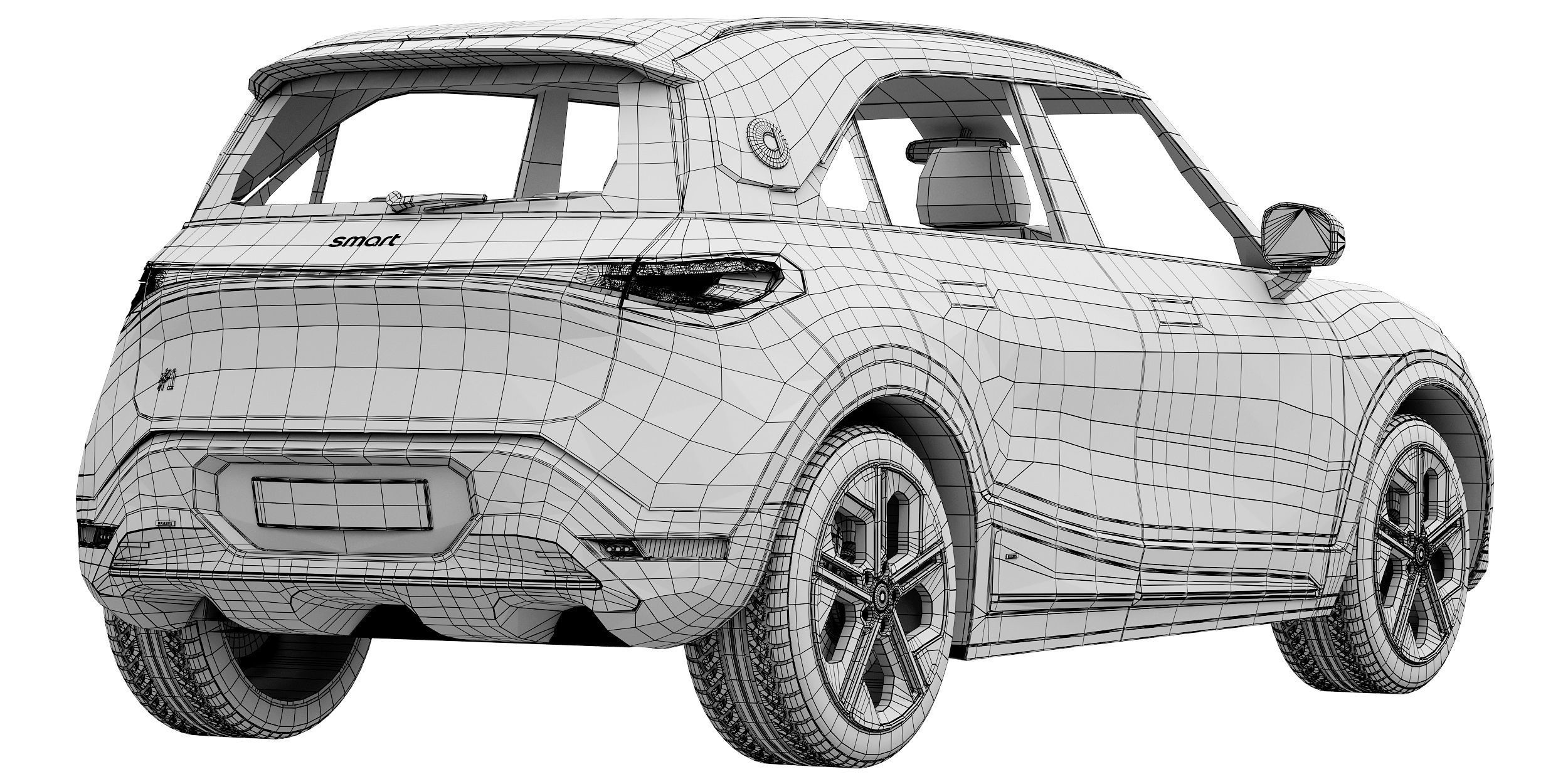 Smart 1 Brabus 3D model_16