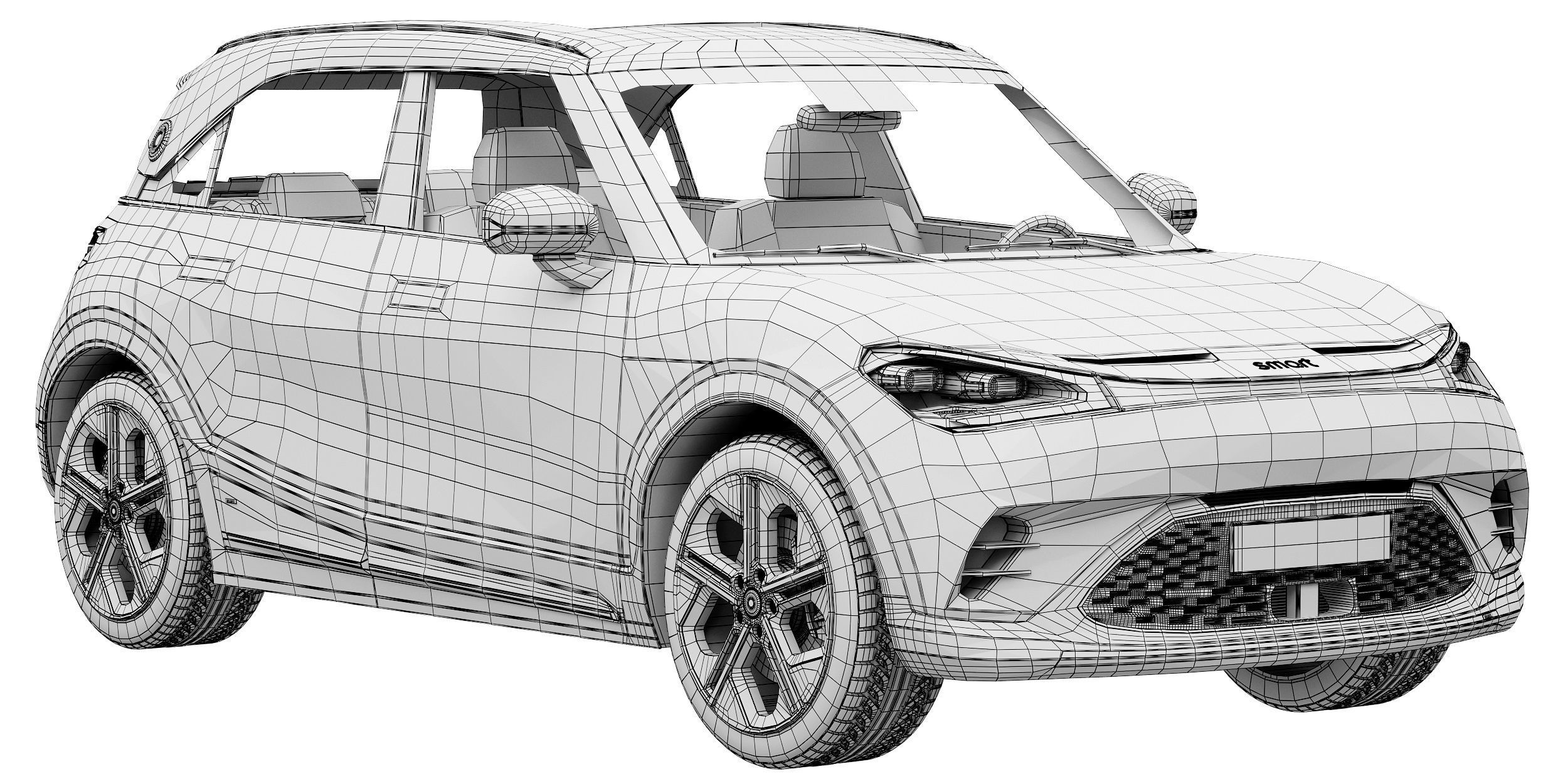 Smart 1 Brabus 3D model_14