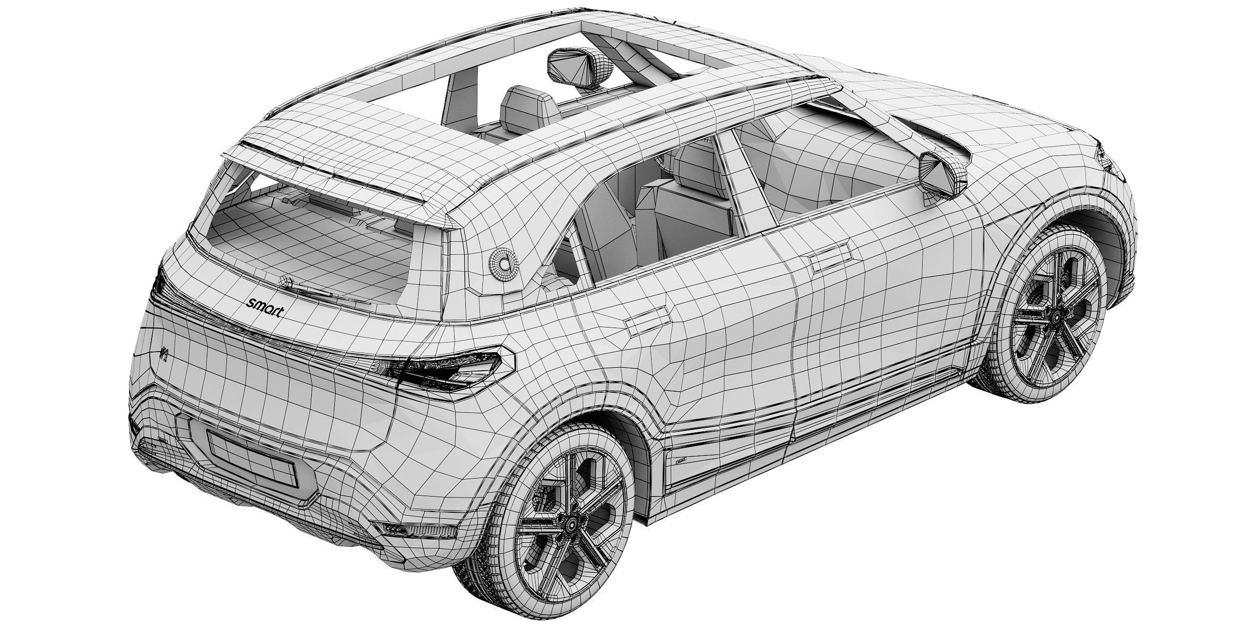 Smart 1 Brabus 3D model_17