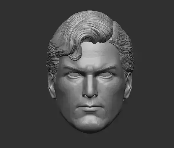 Superman Christopher Reeves - Head for Action Figures 3D print model