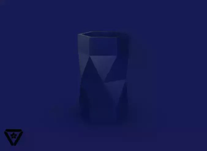62 Facet Origami Geometry Container V5  Fey