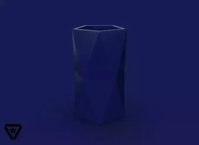 70 Facet Origami Geometric Planter Pot  V13  Sora