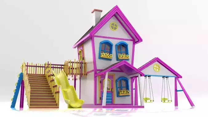 CHILDREN HOUSE  COLORFUL 