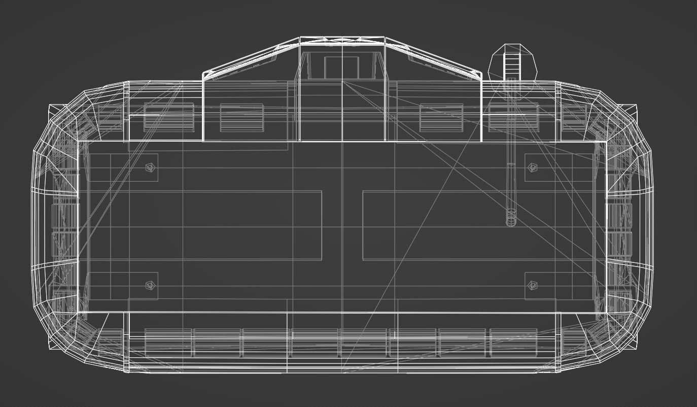 Federal Signal Trafic Storm with camera Lightbar Low-poly 3D model_6