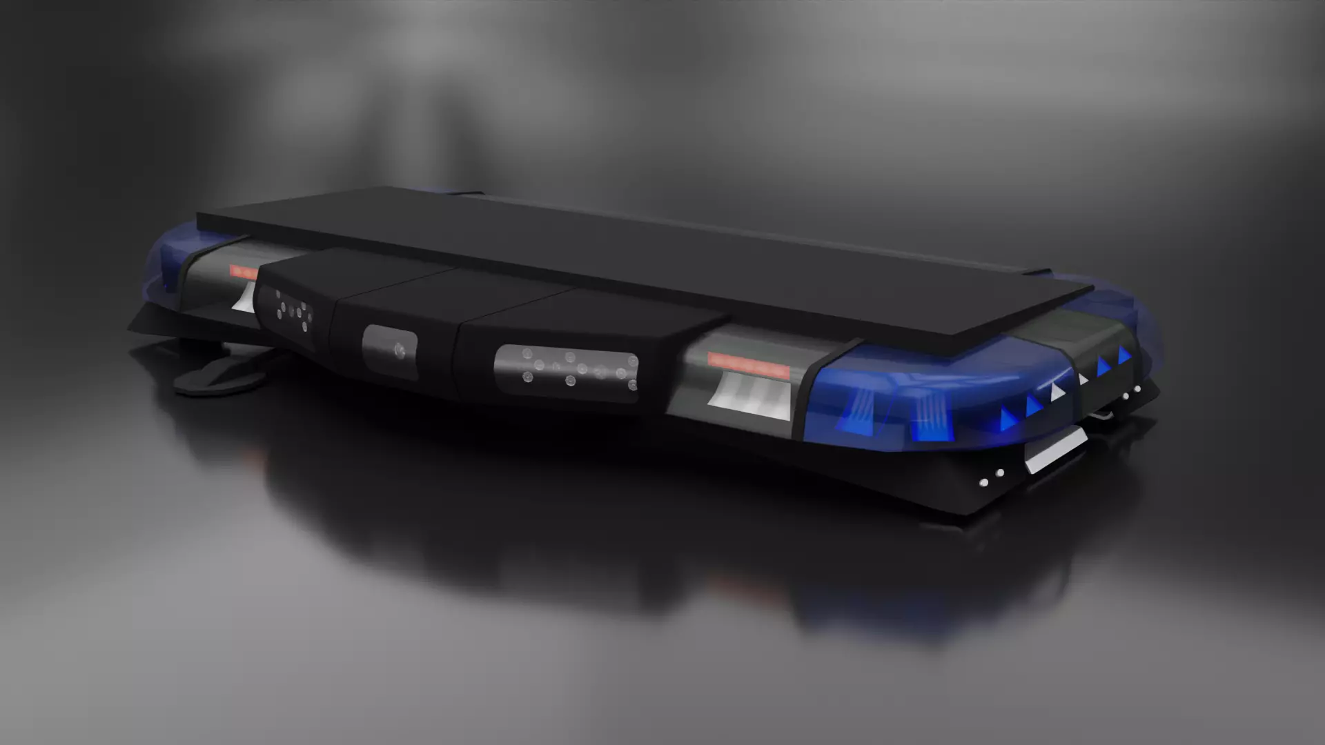 Federal Signal Trafic Storm with camera Lightbar Low-poly 3D model_0