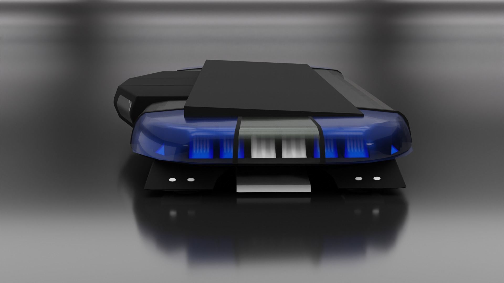 Federal Signal Trafic Storm with camera Lightbar Low-poly 3D model_2